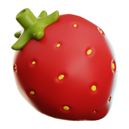 Strawberry  3D Icon