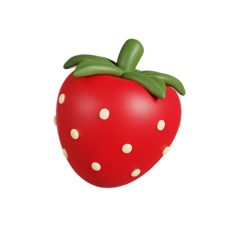 Strawberry  3D Icon