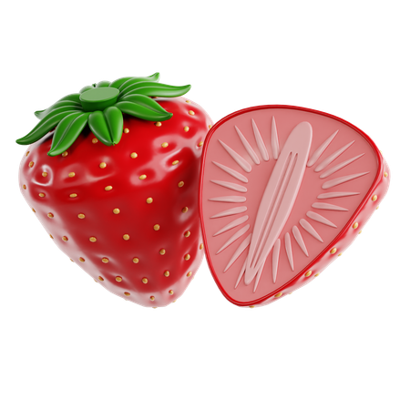 Strawberry  3D Icon