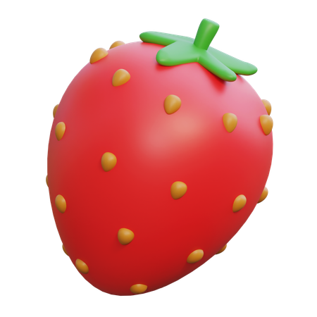 Strawberry  3D Icon