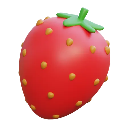 Strawberry  3D Icon