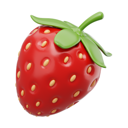 Strawberry  3D Icon