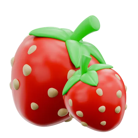 Strawberry  3D Icon