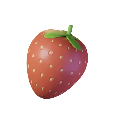 Strawberry  3D Icon