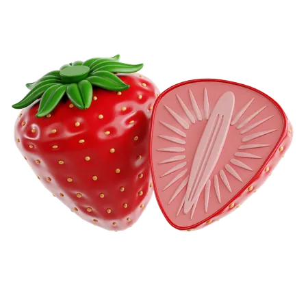 Strawberry  3D Icon