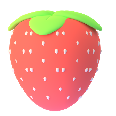 Strawberry  3D Icon