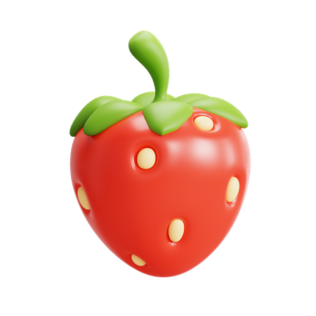 Strawberry  3D Icon