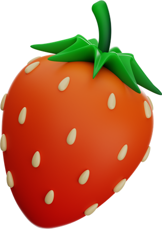 Strawberry  3D Icon