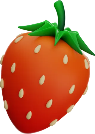 Strawberry  3D Icon