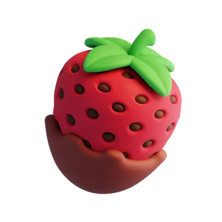 Strawberry  3D Icon