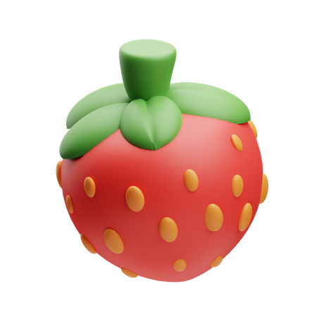 Strawberry  3D Icon