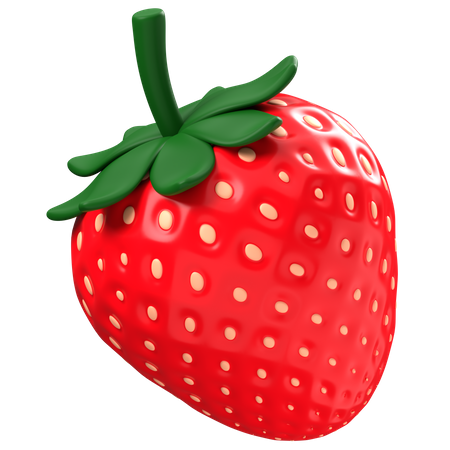Strawberry  3D Icon