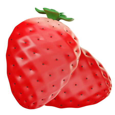 Strawberry  3D Illustration