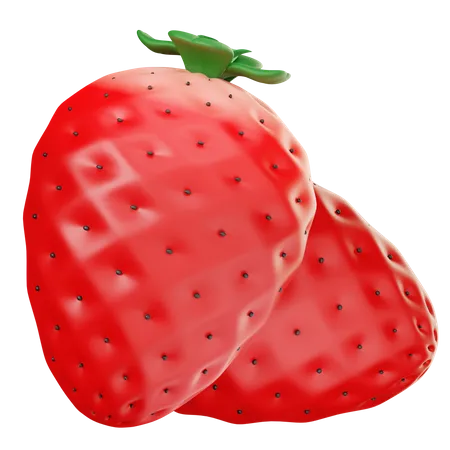 Strawberry  3D Illustration