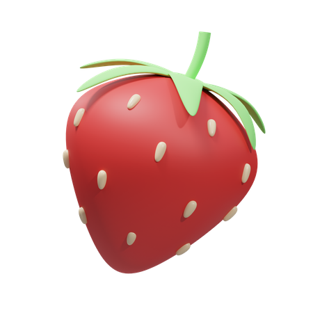 Strawberry  3D Illustration