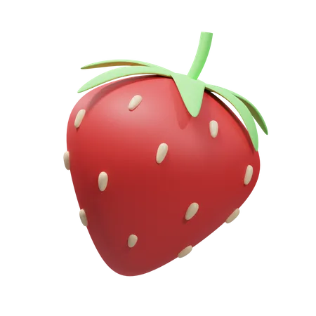 Strawberry  3D Illustration