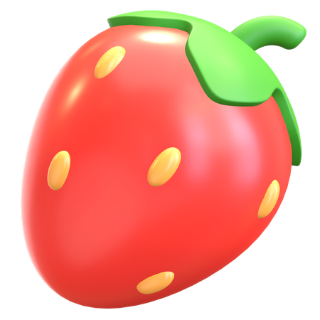 Strawberry  3D Illustration