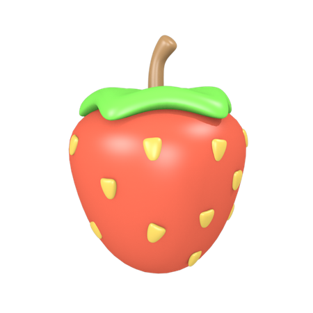 Strawberry  3D Illustration