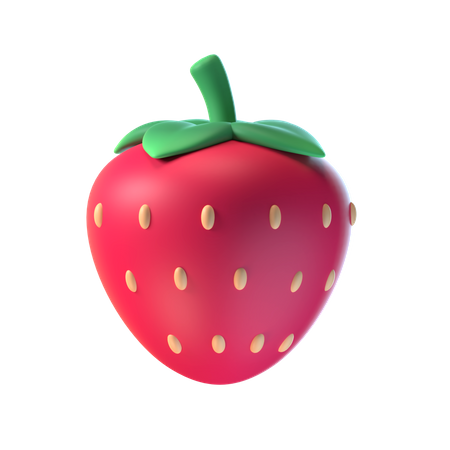 Strawberry  3D Illustration