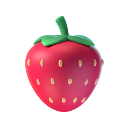 Strawberry  3D Illustration