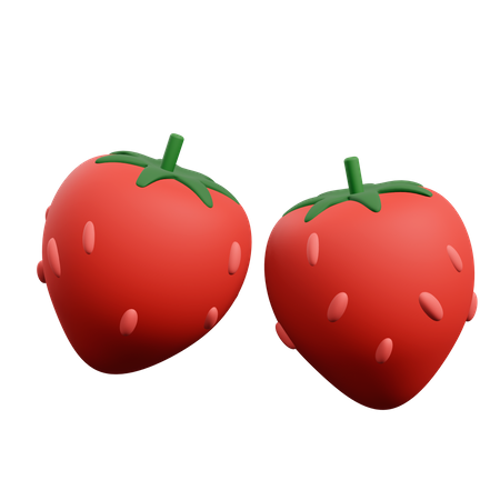 Strawberry  3D Illustration