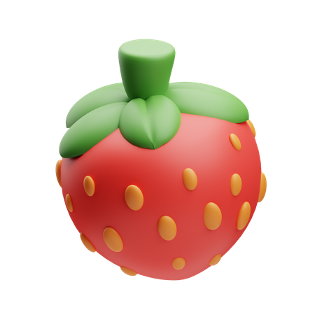 Strawberry  3D Illustration