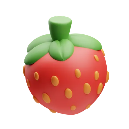 Strawberry  3D Illustration