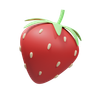 3d strawberry png
