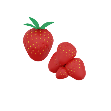 Strawberry 3D Illustration