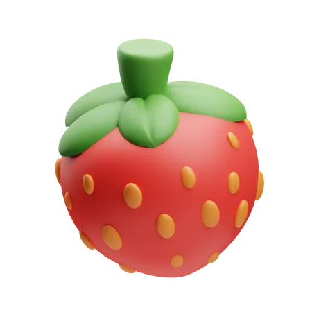 Strawberry 3 D Illustration Assets 3D Illustration