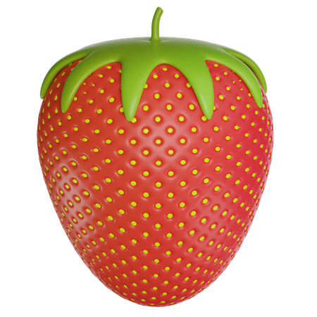 Strawberry  3D Icon