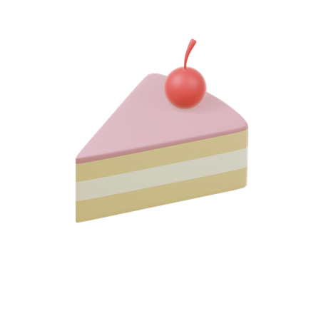 ストロベリーケーキ  3D Icon