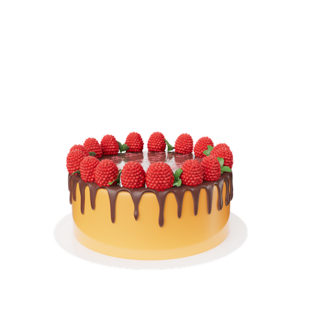 Strawberry Cake  3D Icon