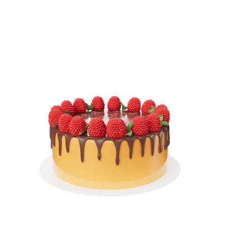 Strawberry Cake  3D Icon