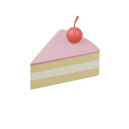 Strawberry Cake  3D Icon