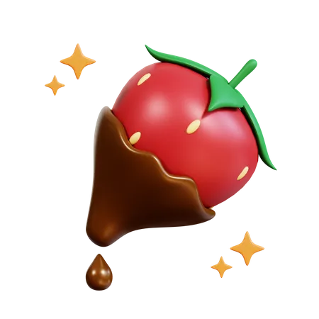 Strawberry Chocolate  3D Icon