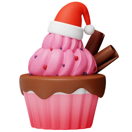 Strawberry Cupcake  3D Icon