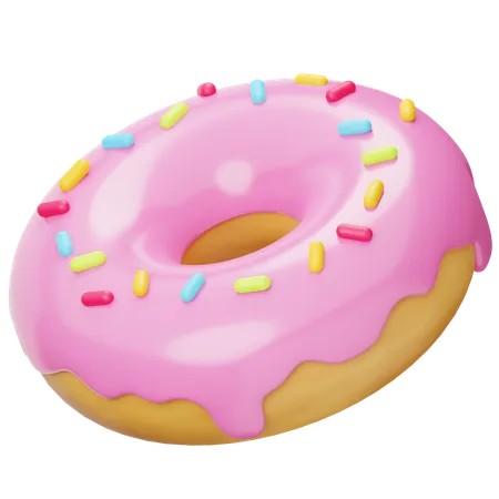 Strawberry Donuts  3D Icon