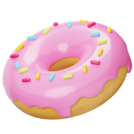 Strawberry Donuts  3D Icon