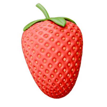 Strawberry Fruit  3D Icon