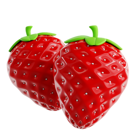 Strawberry Fruit  3D Icon