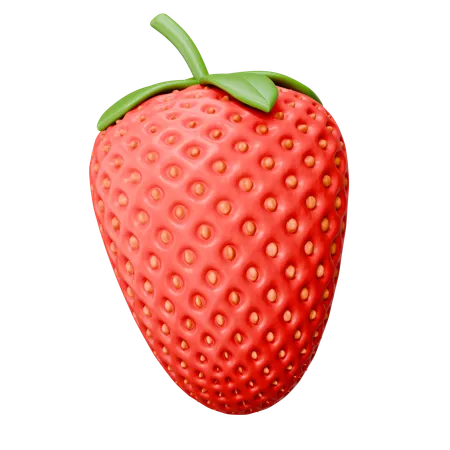 Strawberry Fruit  3D Icon