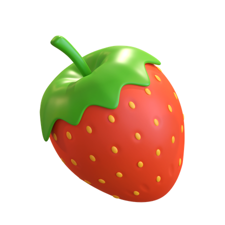 Strawberry Fruit 3D Illustration