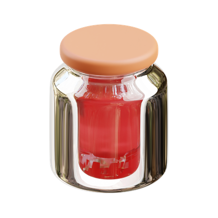 Strawberry Jam  3D Icon