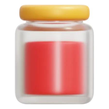 딸기 잼 병  3D Icon