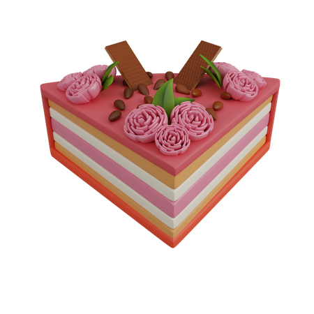 Strawberry pastry  3D Icon