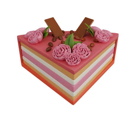 Strawberry pastry  3D Icon