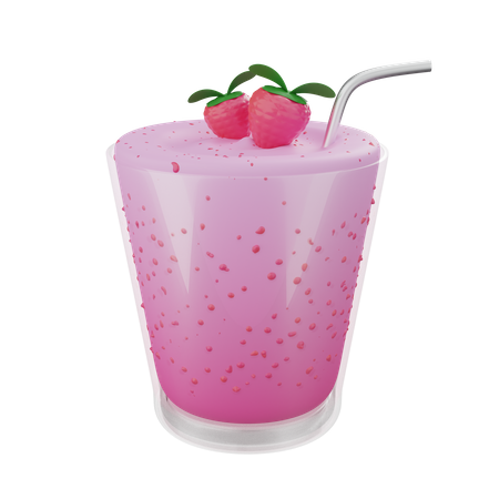 Strawberry Smoothie  3D Icon