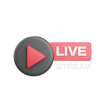 Live streamen  3D Icon