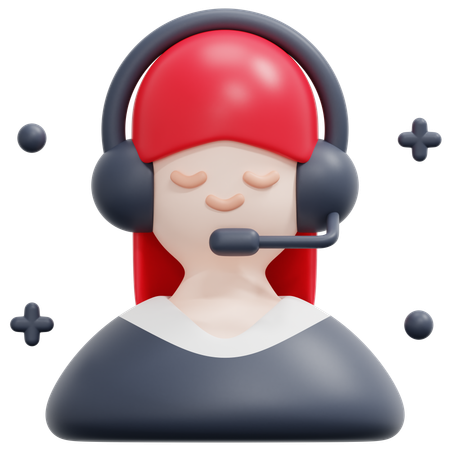 Streamer  3D Icon